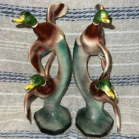 Vintage 11” Mallard Ducks in Flight - Picture 2 of 8